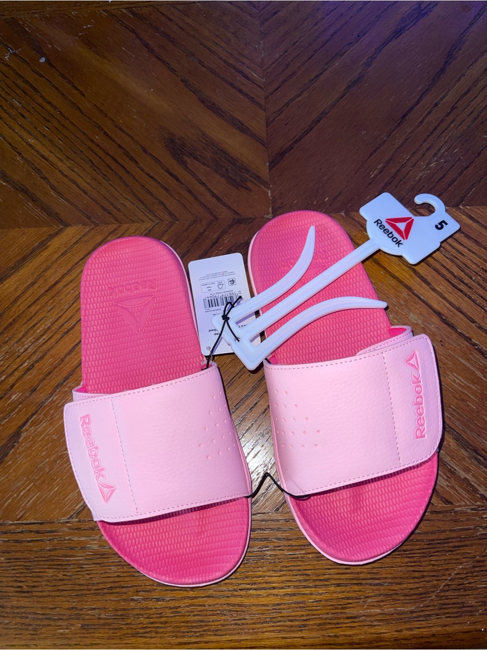 Reebok Pink Slide Sandals - Dual Pink Tones
